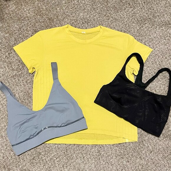 Set of 3 Lululemon Pieces (top, bras) - Picture 1 of 8